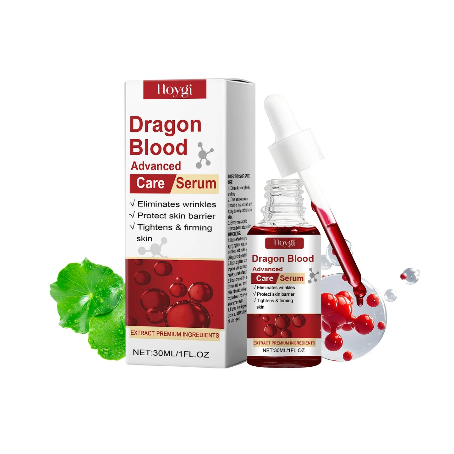 Dragon Blood Serum Repair Skin Barrier Smoothing Rejuvenation Nicotinamide Essence Firming Face Cream Relieve Dryness Skin Care Peaceful Pleasures Health and Wellness Serum
