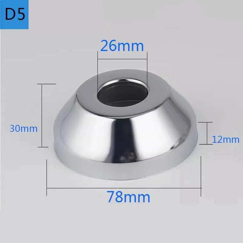 2PCS Stainless Steel Faucet Pipe Decorative Cover 1/2" 3/4" 1"
