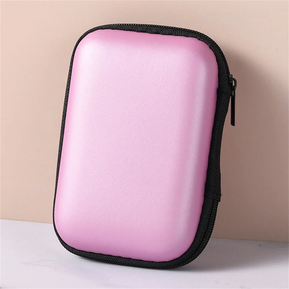 Portable EVA Zipper Bag for Cables, Charger & USB Travel Case