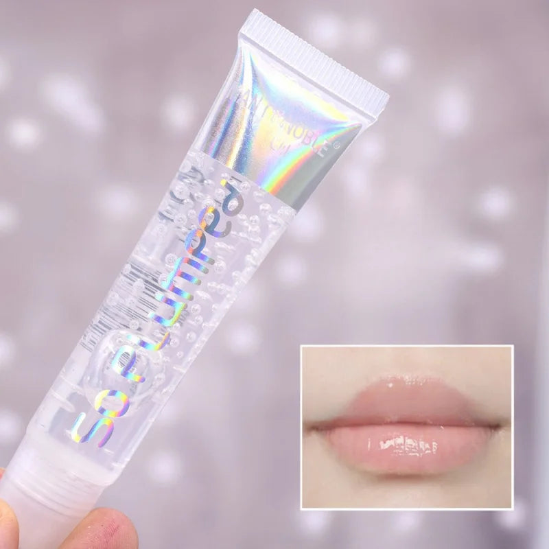 6PCS Gifts for Women Lip Oil Sets IMAN OF NOBLE Transparent Colorless Moisturizing Lip Oil Lip Gloss Lip Care Peaceful Pleasures Health and Wellness