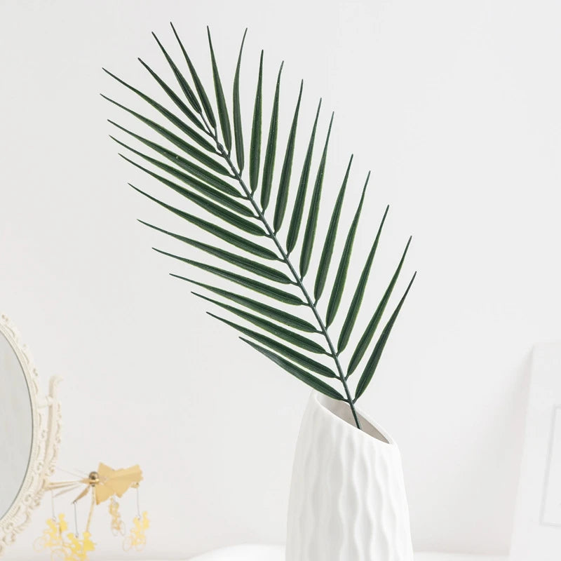 Artificial Tropical Palm Leaves 5/10 Pcs | Wedding & Party Decor