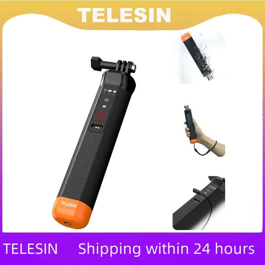 TELESIN Buoyancy Bar Selfie Stick Waterproof Selfie Stick for Gopro Hero 9 10 11 12 with Hand Strap Wireless Remote Control Peaceful Pleasures Health and Wellness