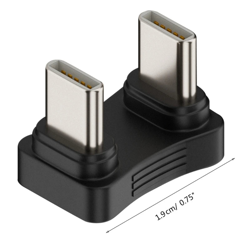 180° USB-C to USB-C Adapter | PD 65W Fast Charging U-Shape Peaceful Pleasures Health and Wellness