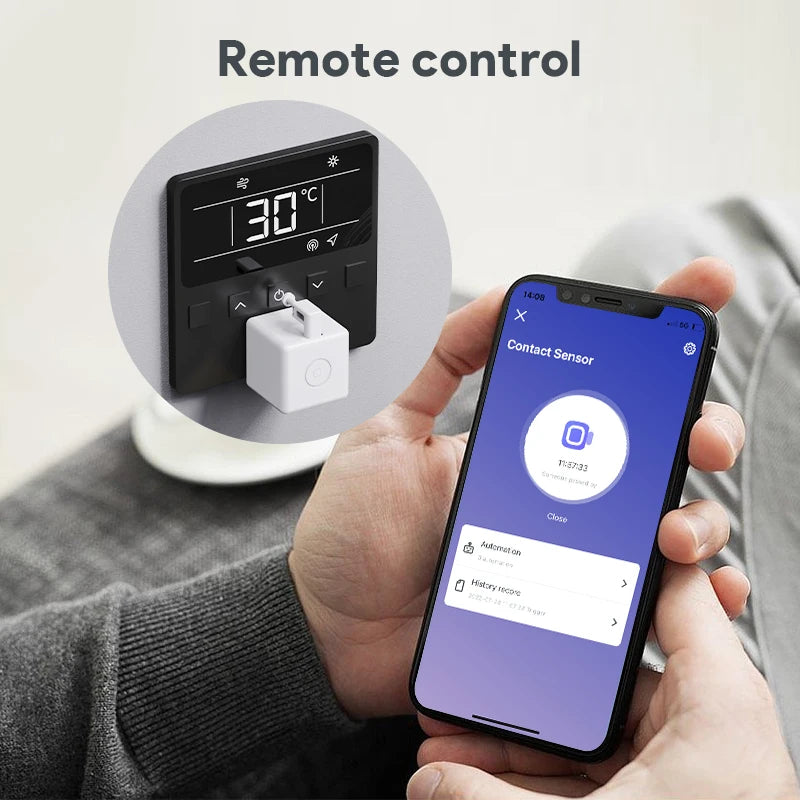 Tuya Bluetooth Smart Fingerbot PLUS Switch Finger Robot Button Pusher Remote Control for Alexa Google Assistant Voice Control Peaceful Pleasures Health and Wellness