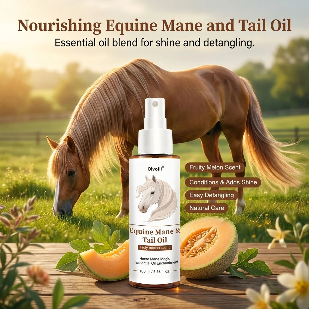 Horse-Hoof Care Oil Spray 100ml Moisturizing Formula For Horses With Even Application Peaceful Pleasures Health and Wellness