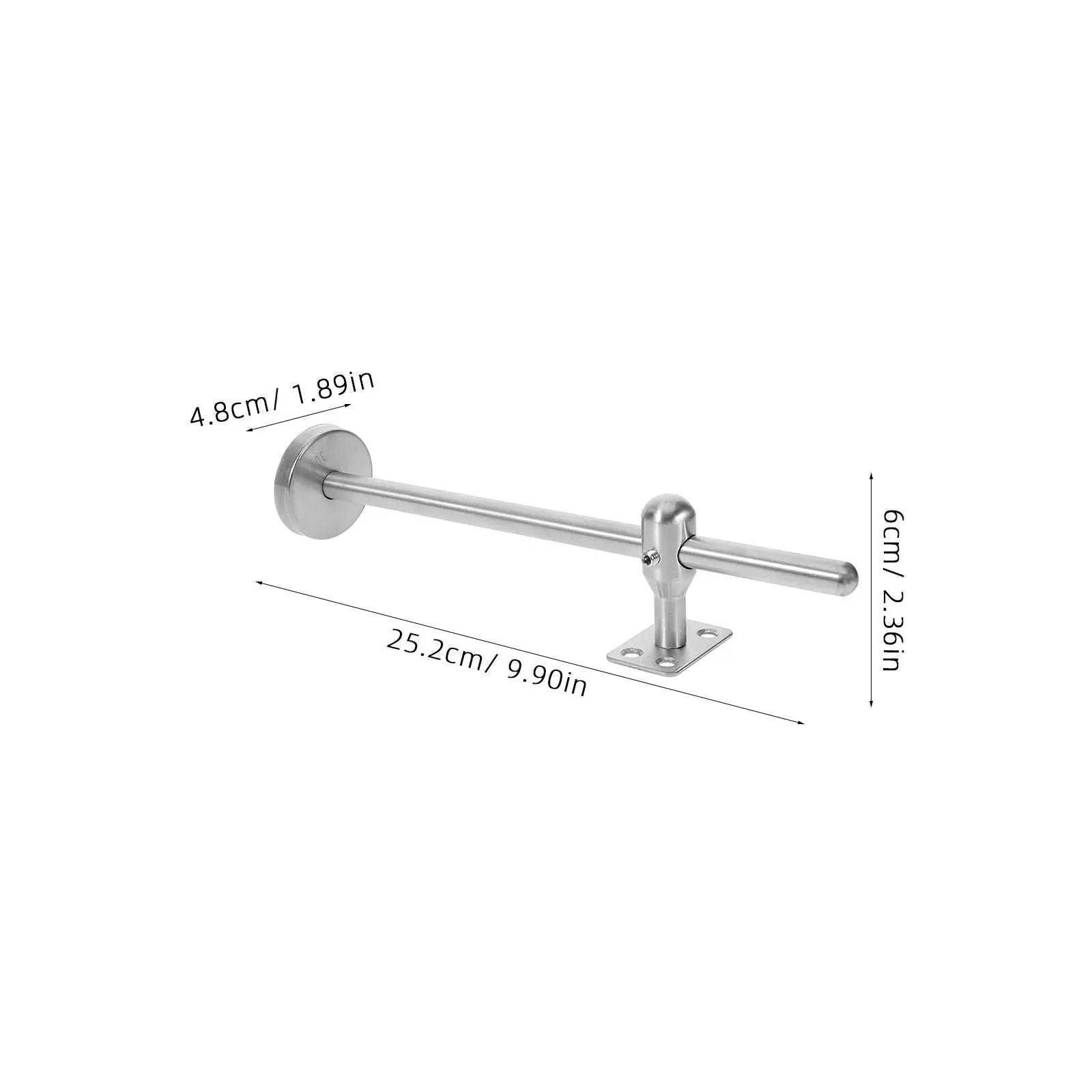 Stainless Steel Handrail Bracket Simple Stylish Stair Railing Support Bracket for Indoor Handrail Stability Hand Rail Holders Peaceful Pleasures Health and Wellness