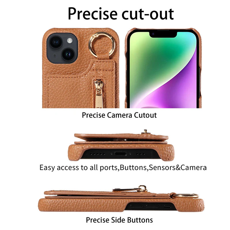 Case for iphone 17 pro max leather case for iphone 15 pro max with pocket for iphone wallet magsafe Phone case card storage Peaceful Pleasures Health and Wellness