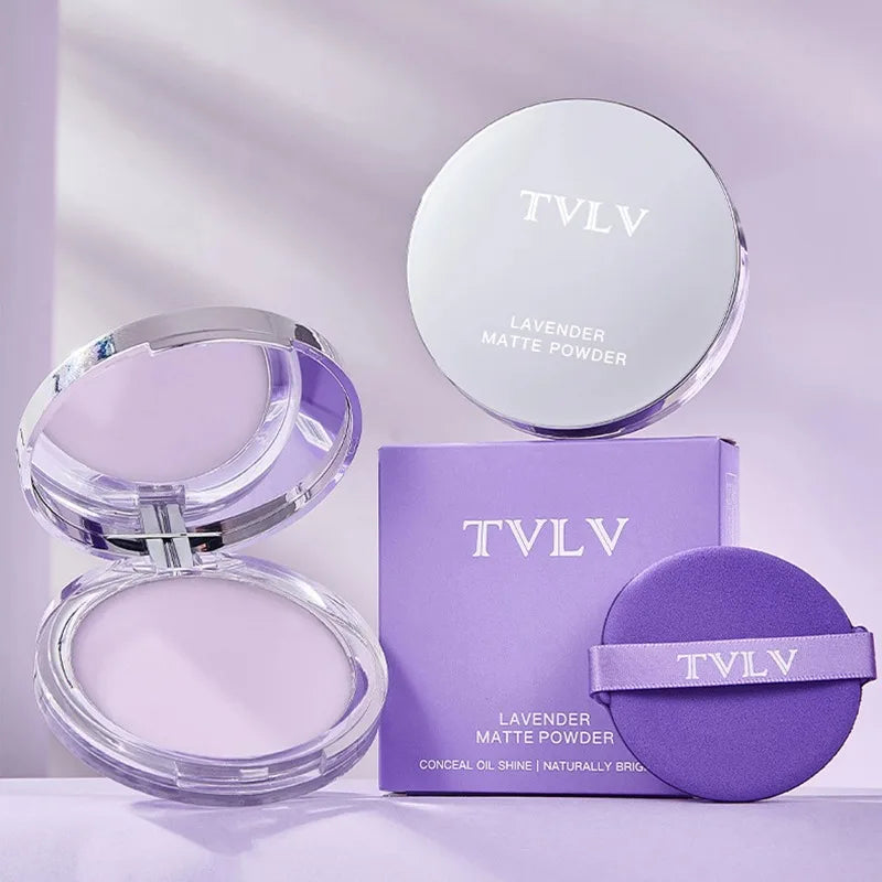 Waterproof Violet Cream powder Natural Stick Facial Long term Oil Control Easy Apply Powder Full Coverage Makeup Powder Cosmetic Peaceful Pleasures Health and Wellness