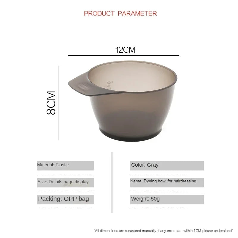 1Pcs Large Capacity Hairdressing Bowl Professional Salon Hair Color Dye Tint Bowl Coloring Mixing Suction Bowl Peaceful Pleasures Health and Wellness