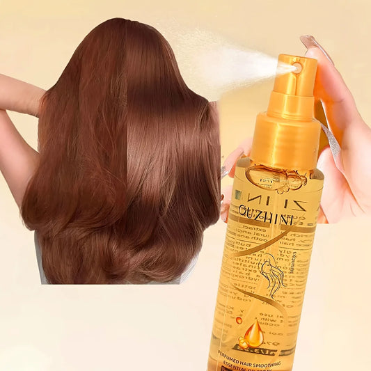 Fragrance Hair Care Essential Oil Spray, Fragrance Hair Conditioner, Smooth Hair Care Essential Oil to Prevent Frizz, Moisturizing and Nourishing, Long-Lasting Fragrance Hair Care Essential Oil Spray 100Ml/Bottle-1 Bottle Peaceful Pleasures Health and Wellness