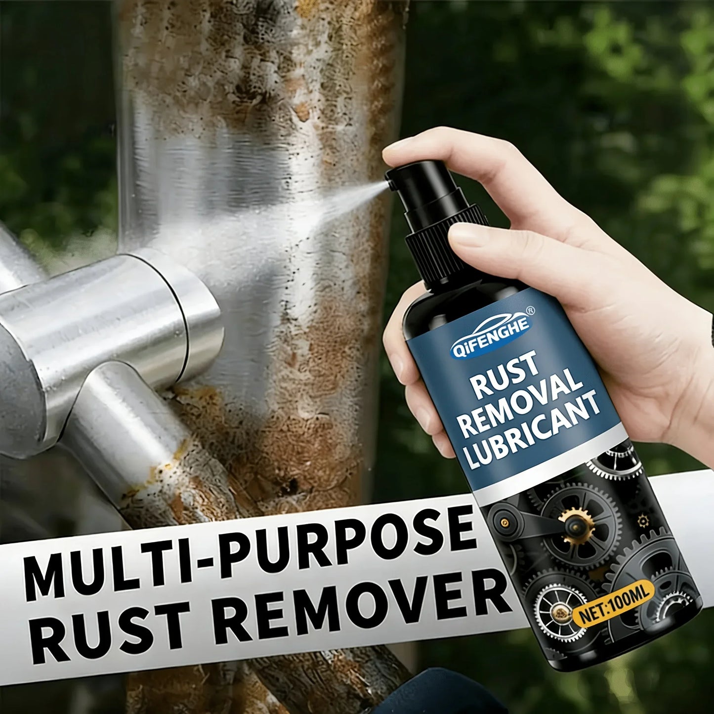 Universal Rust Remover Spray for Car Wheels & Metal – 3.38oz