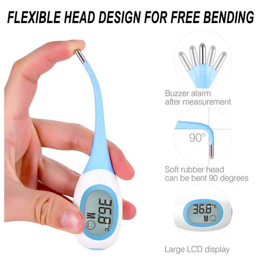 8-second Quick LED Pet Dog Cat Electronic Thermometer Safe Wet Dry Thermometer Veterinary Thermometer Pet Medical Equipment Tool Peaceful Pleasures Health and Wellness