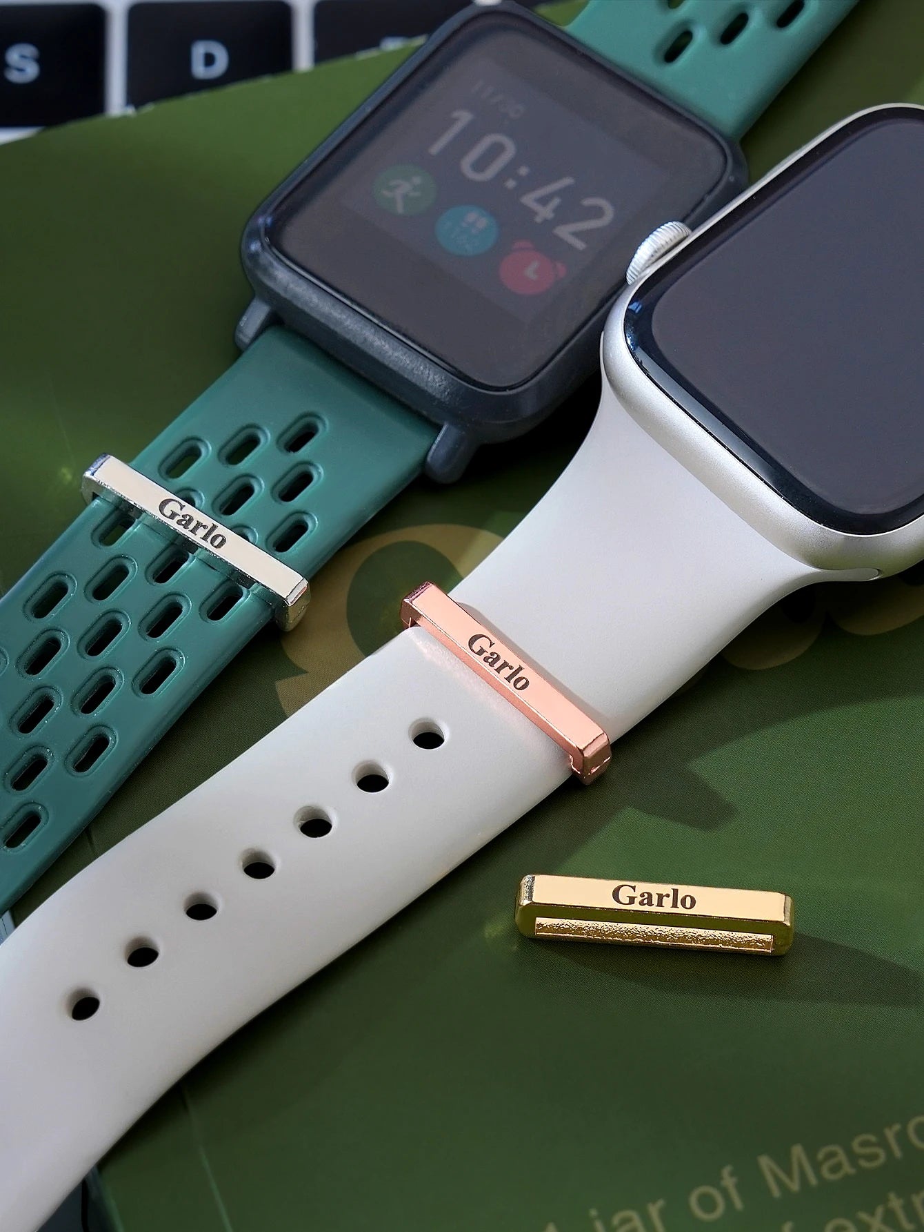 Custom Watch Band Charm Personalized Text Watch Charm Smart Watch Strap Decoration Jewelry Gift for Valentines Mothers Day Peaceful Pleasures Health and Wellness