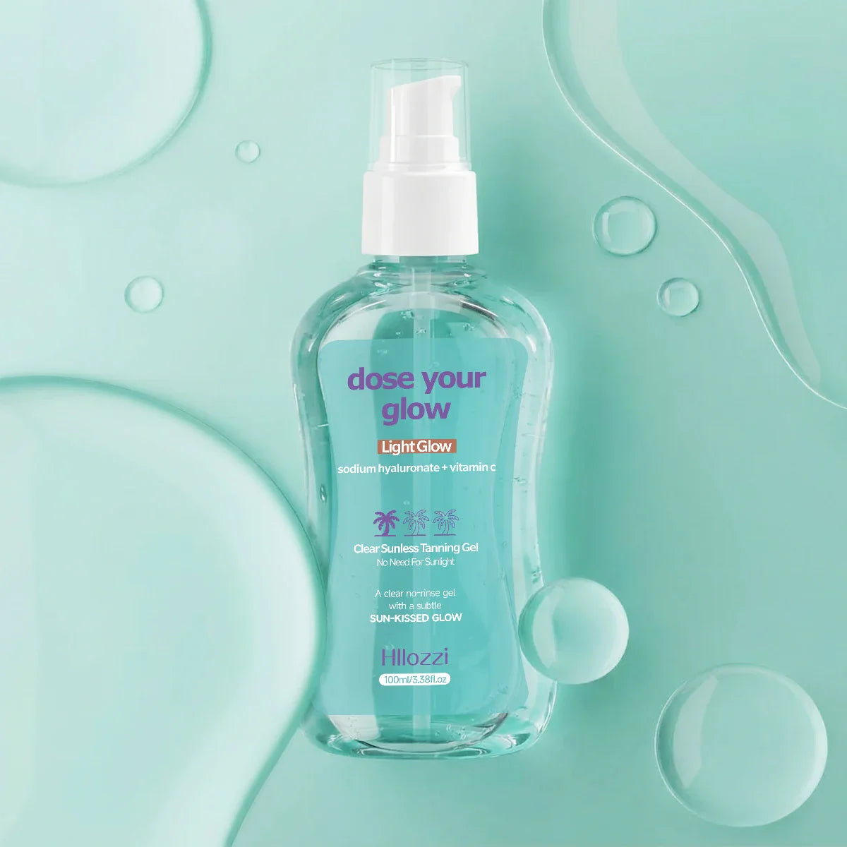 Clear Sunless Tanning Gel with Aloe Vera – Light Glow 100ml