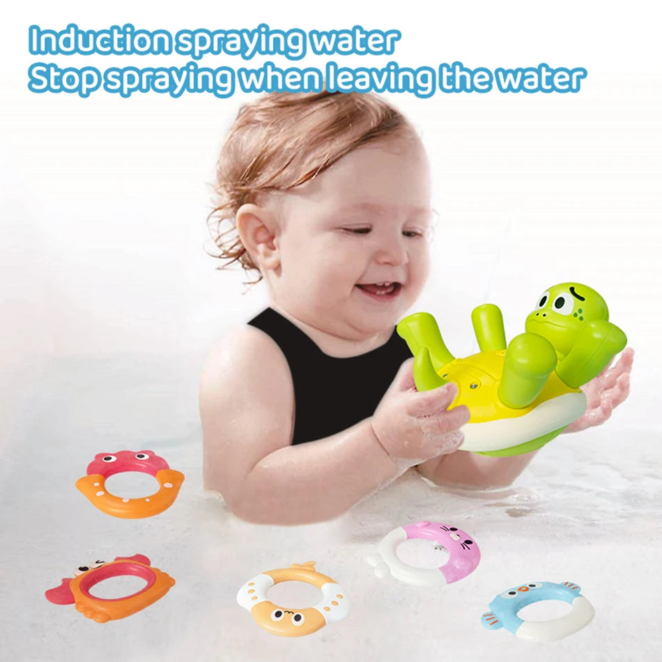 Electric Turtle Cute Swimming Water Spray Toys Bathroom Bath