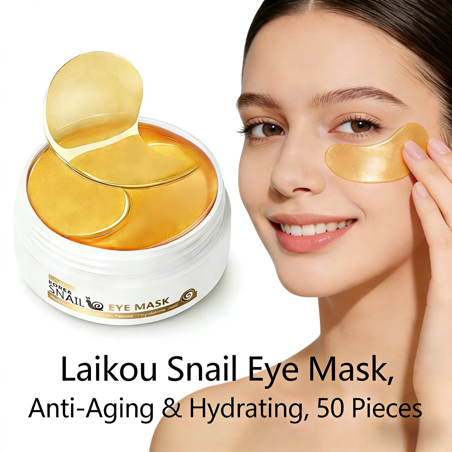 LAIKOU Sakura Snail Eye Mask – Dark Circles & Hydration