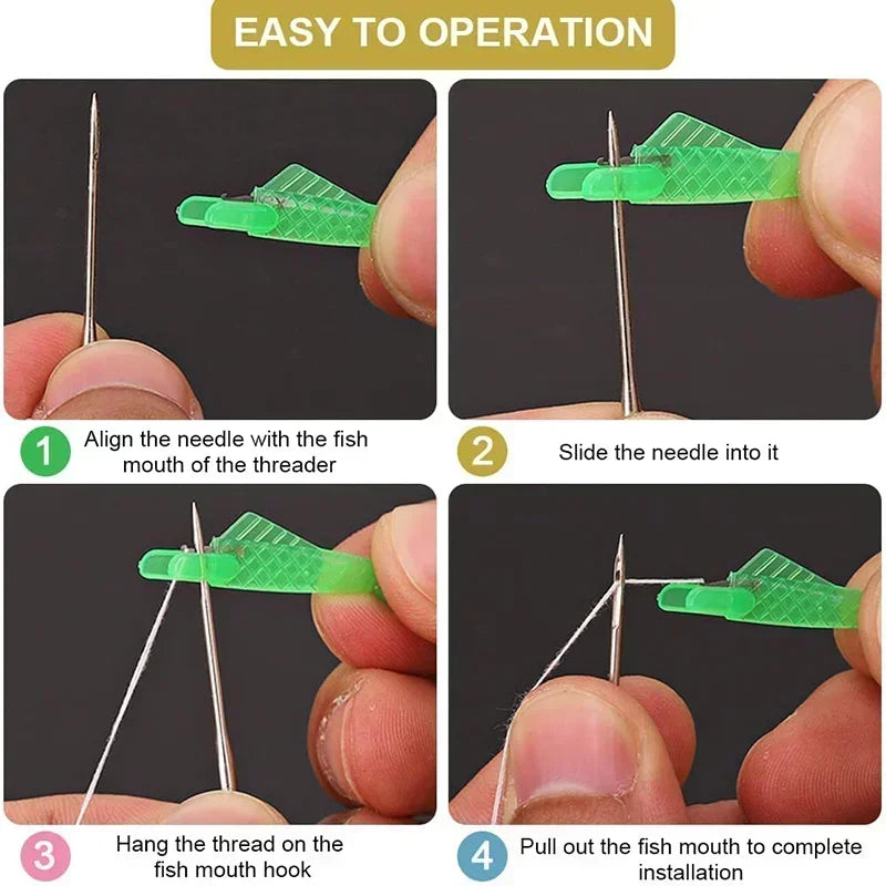30-Pack Automatic Needle Threader for Sewing Machines