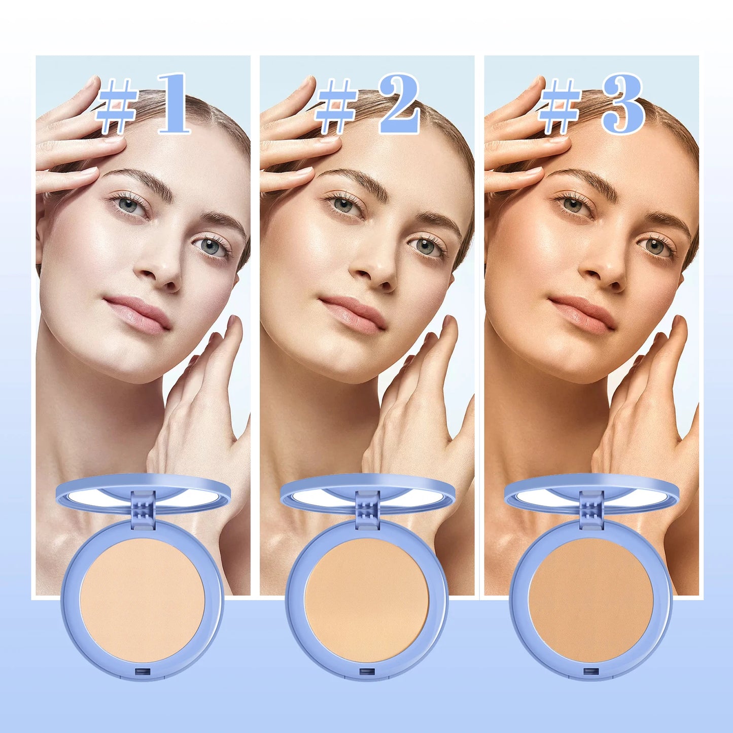 Ouhoe Setting Powder Compact – Natural, Long-Lasting & Flawless