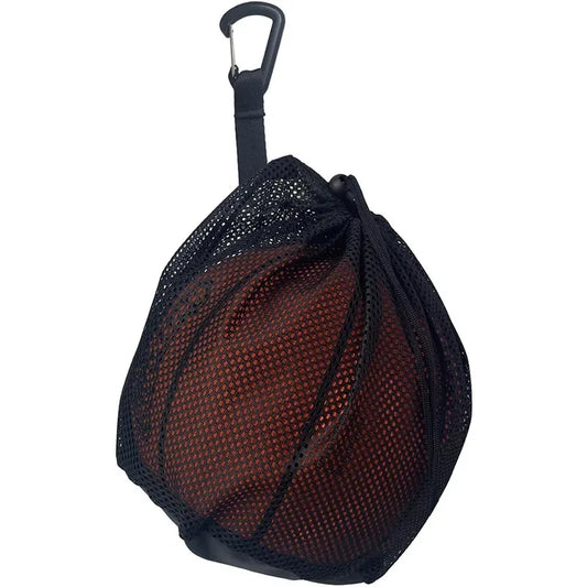 Single Ball Storage Zipper Pocket Gym Yoga Drawstring Sling Mesh Carry Bag for Basketball Volleyball Soccer Football Sports Bags Peaceful Pleasures Health and Wellness