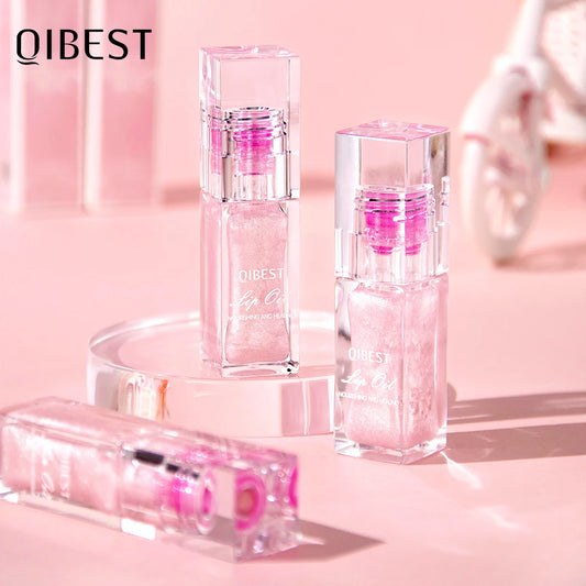 QIBEST Lip Oil Gloss Temperature Color Changing Moisturizing Makeup Lipstick Hydrating Lip Plumper Extreme Lip Care Cosmetics Peaceful Pleasures Health and Wellness
