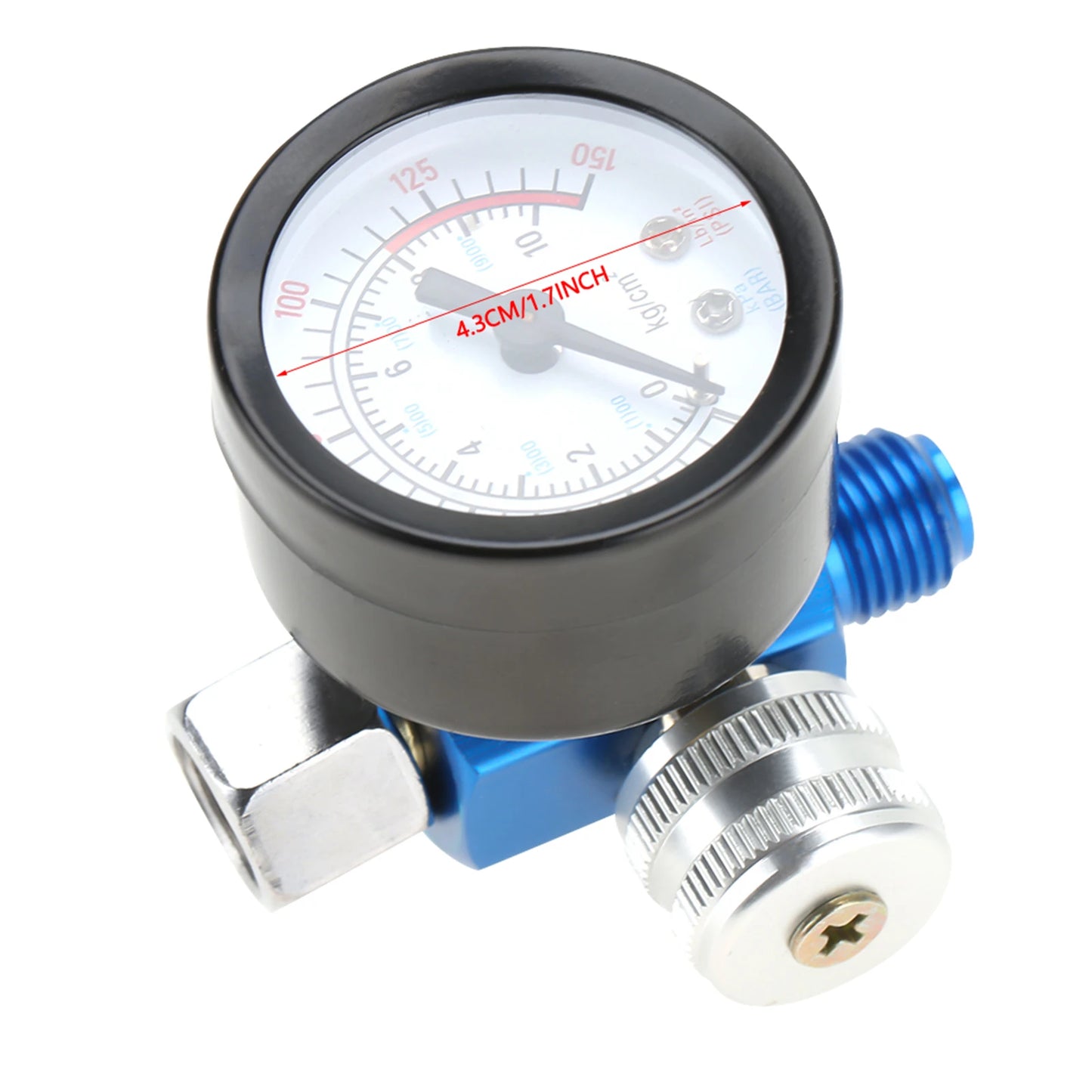 1 4 Spray Paint Gun Air Pressure Regulator Gauge Pneumatic Tool