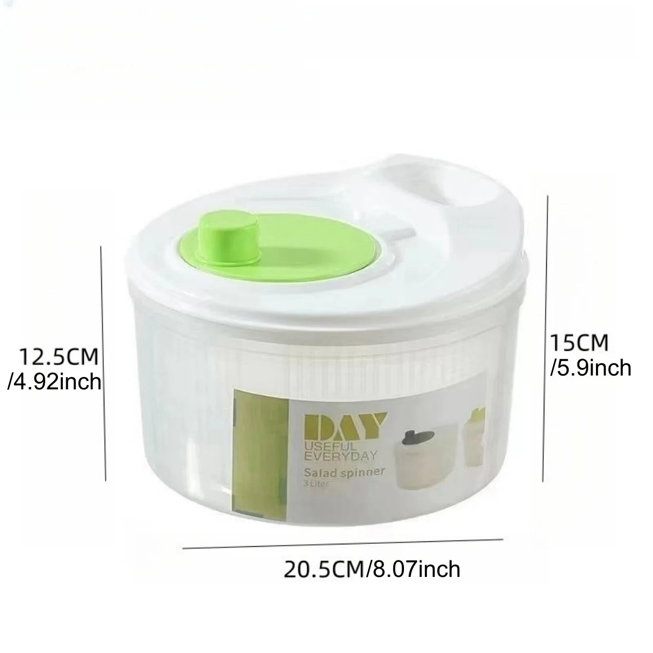 Large Salad Spinner with Bowl & Mesh Basket | Wash & Dry