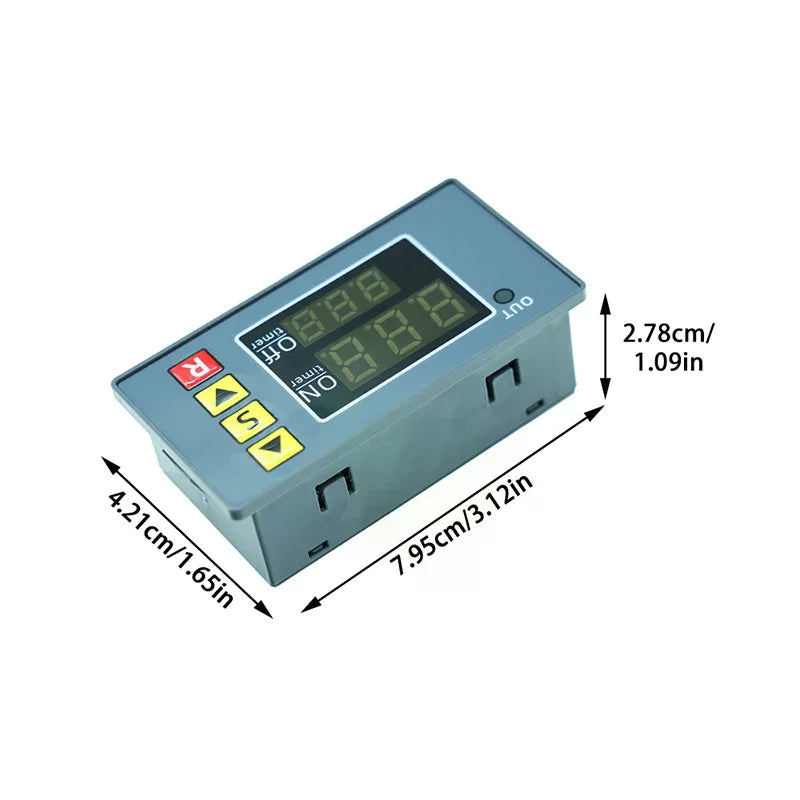 T3231 Cyclic Dual-Display Timing Relay Module DC 12V 24V AC220V Timing Relay Module Peaceful Pleasures Health and Wellness