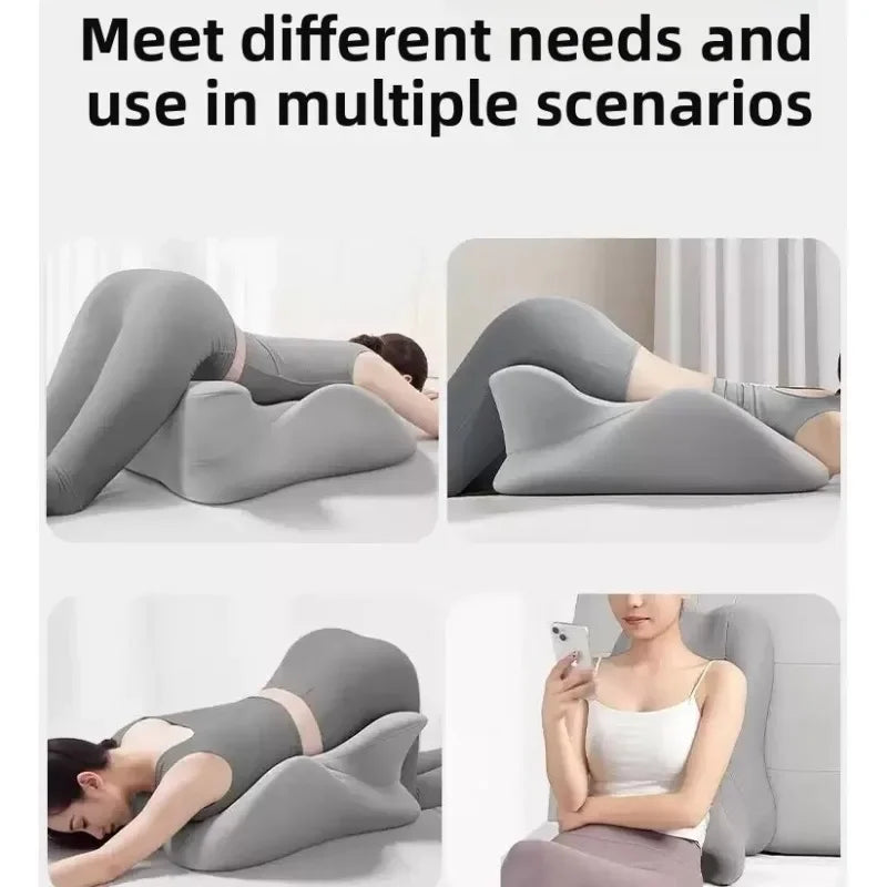 Multi-Positional Wedge Pillow Lying Pillow Prone Pillow Bed Pillow Wonder Multi-functional Lying Pillow Comfortable Breathable Peaceful Pleasures Health and Wellness