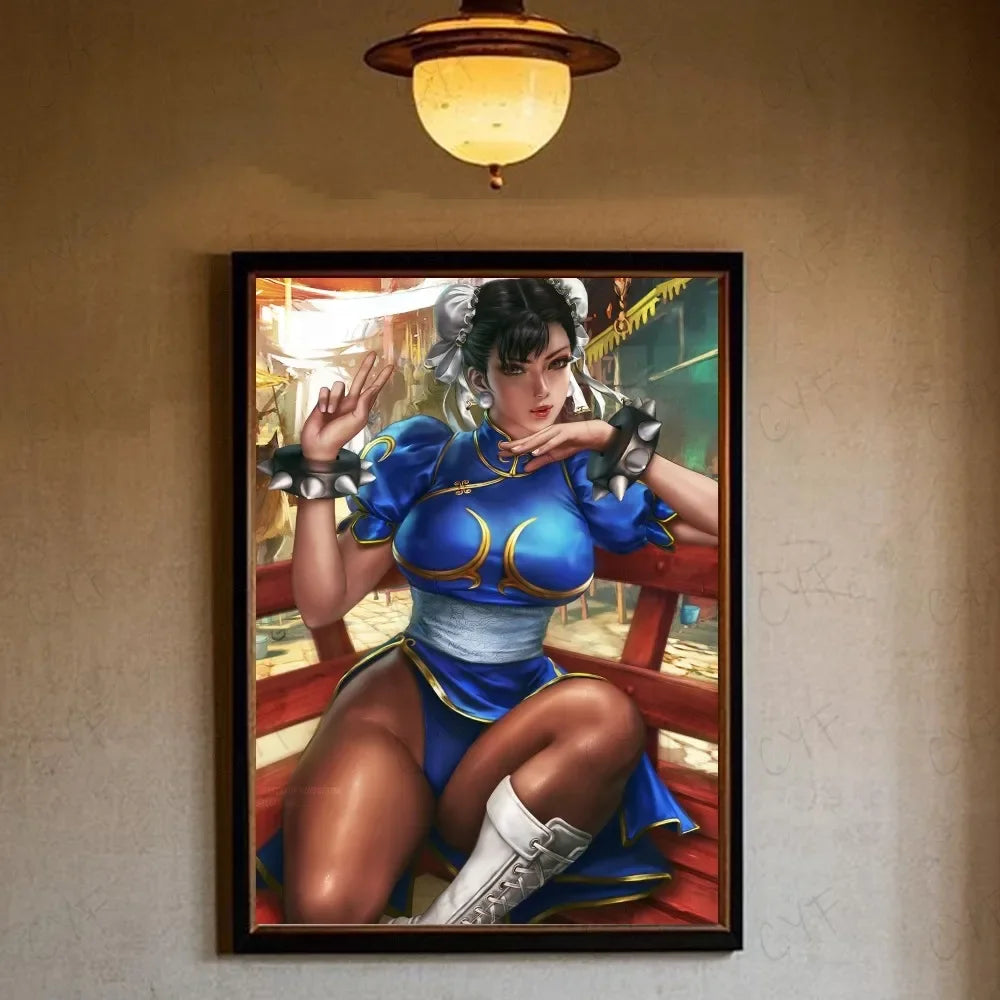 Game Street Fighter Poster Aesthetic Canvas Painting Prints Wall Art Picture for Bedroom Home Decor Peaceful Pleasures Health and Wellness