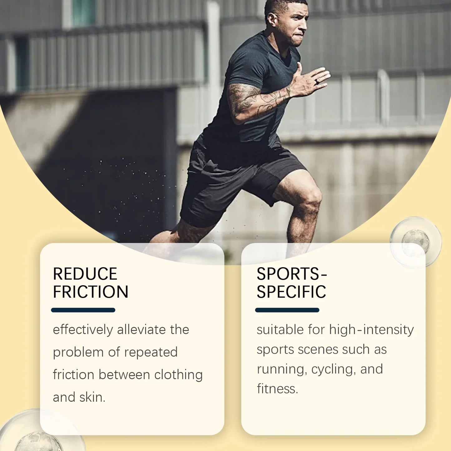 Men's Waterproof Nipple Cover Stickers – 50 Pack Sports Patches