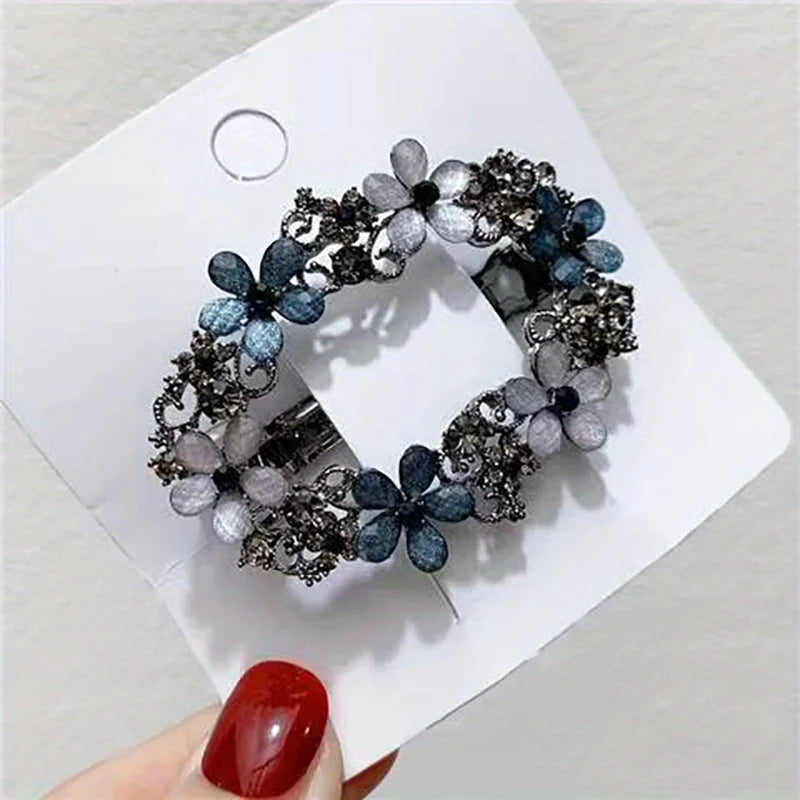 Vintage Hollow Alloy Flower Hair Clip | Women's Barrette