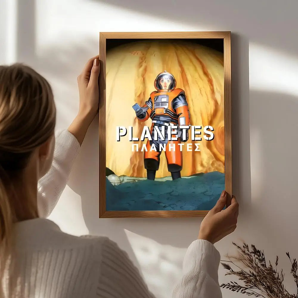 Anime Planetes HD Self-Adhesive Waterproof Wall Poster Anime Wall Poster Peaceful Pleasures Health and Wellness White1 50X70cmNoframe