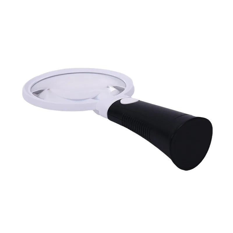 Equipped with 12 Led Lights for Heating and Cooling, 10X and 30X High-Definition Large Mirror Magnifying Glass Peaceful Pleasures Health and Wellness