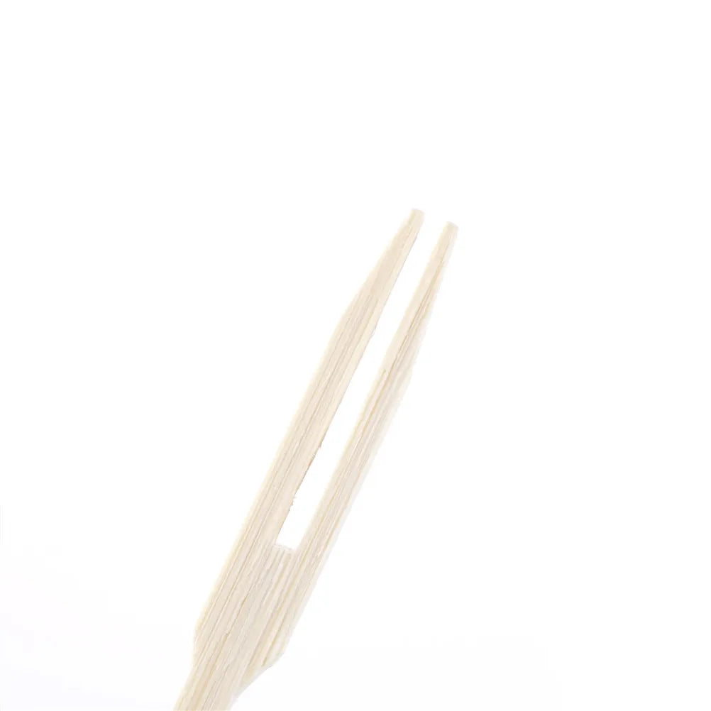 100PCS Bamboo Disposable Fruit & Dessert Forks | Party Tableware