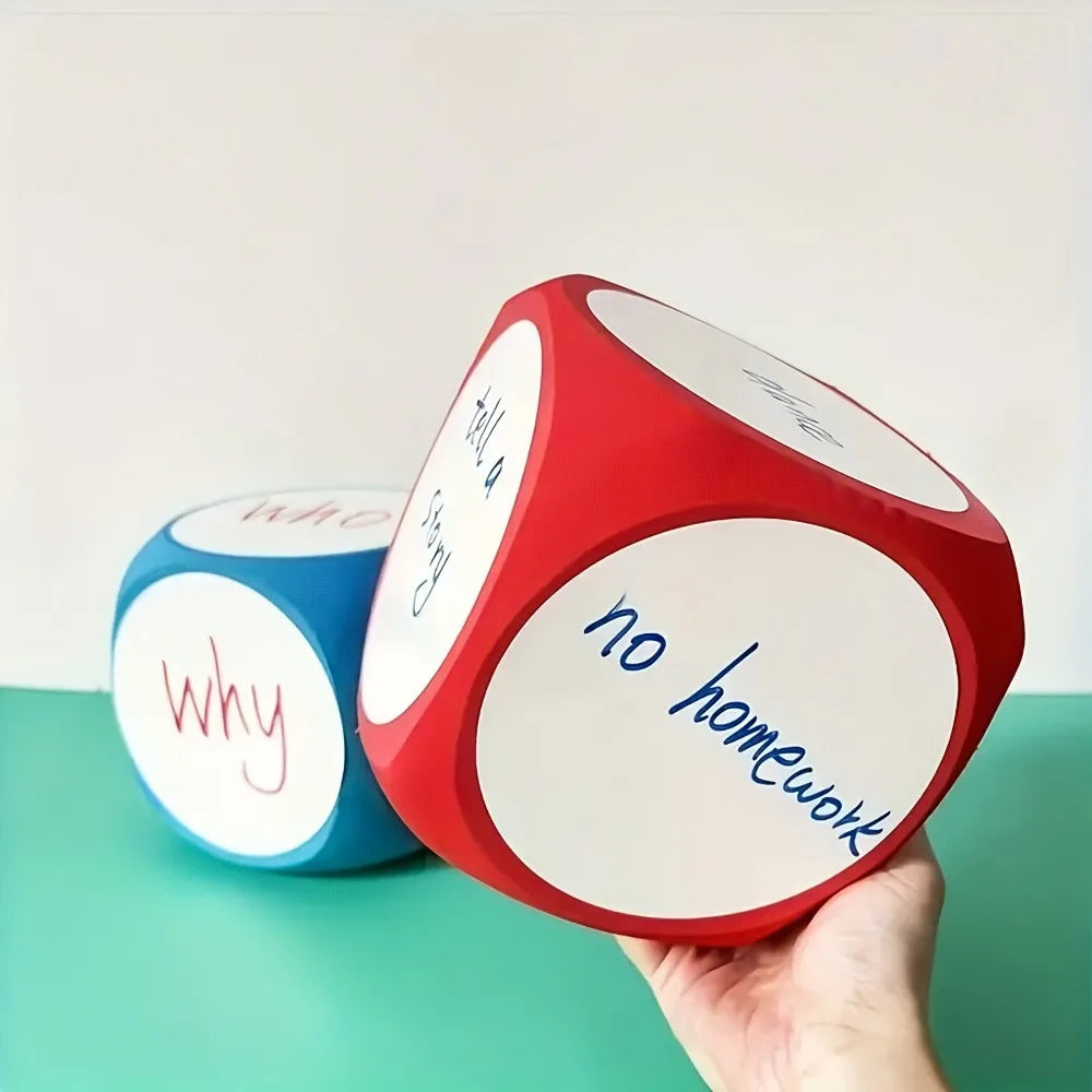Giant EVA Write & Erase Dice Set 3pcs – Party, Math & Classroom