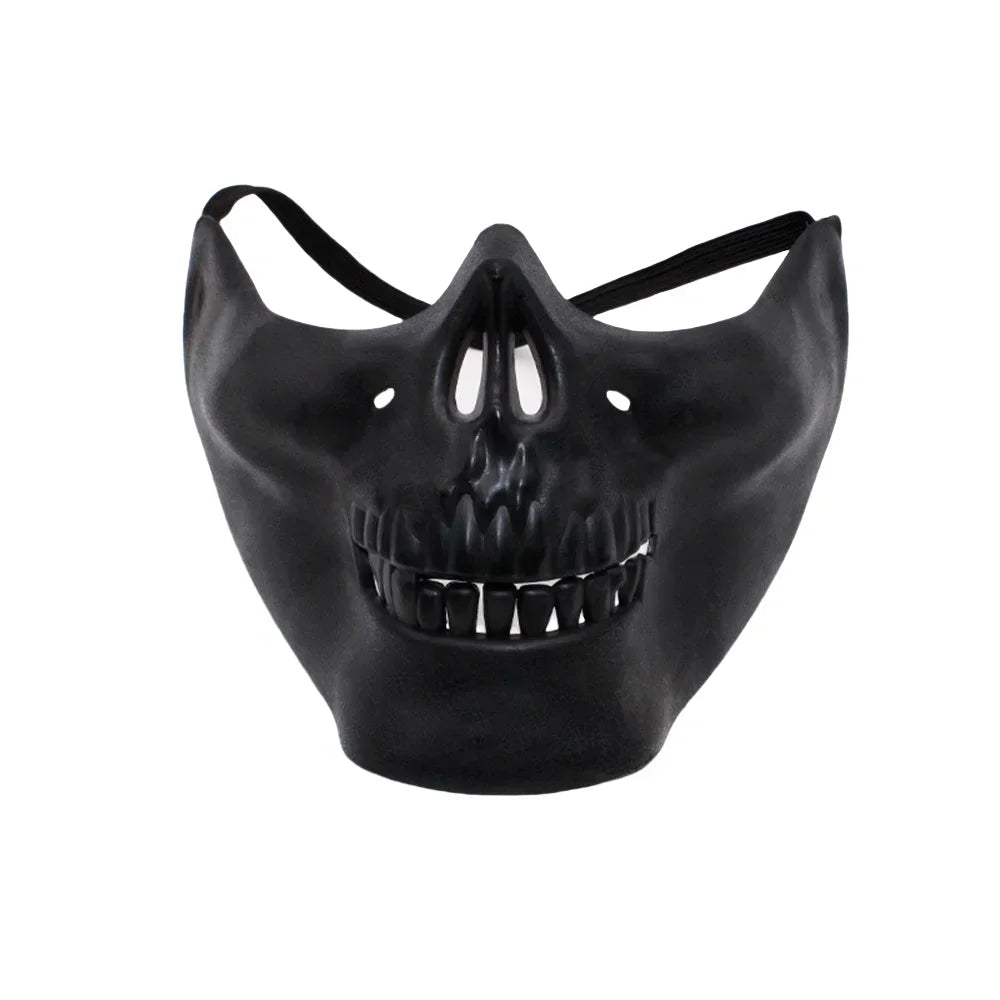 Halloween Skeleton Warrior Half Face Mask | Skull Cosplay