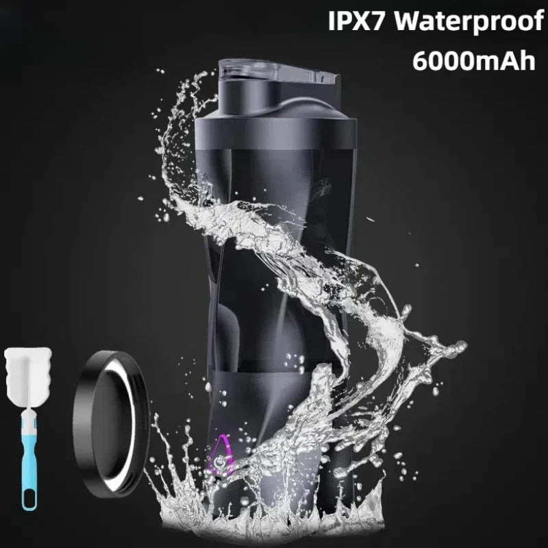 HOMEFISH 700ml Portable Blender USB Rechargeable Smoothie Mixer