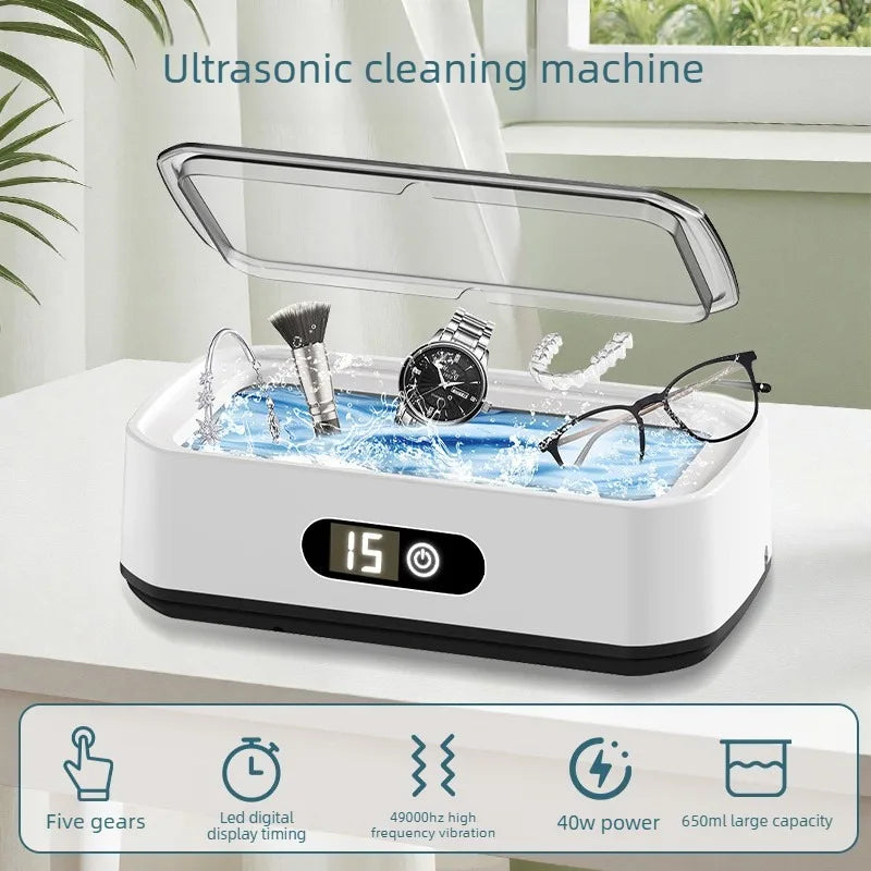650ml Ultrasonic Cleaner – Jewelry, Glasses & Dental