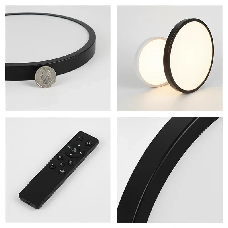 RUNTOIN 28W LED Ceiling Light 30CM Dimmable + Remote Control