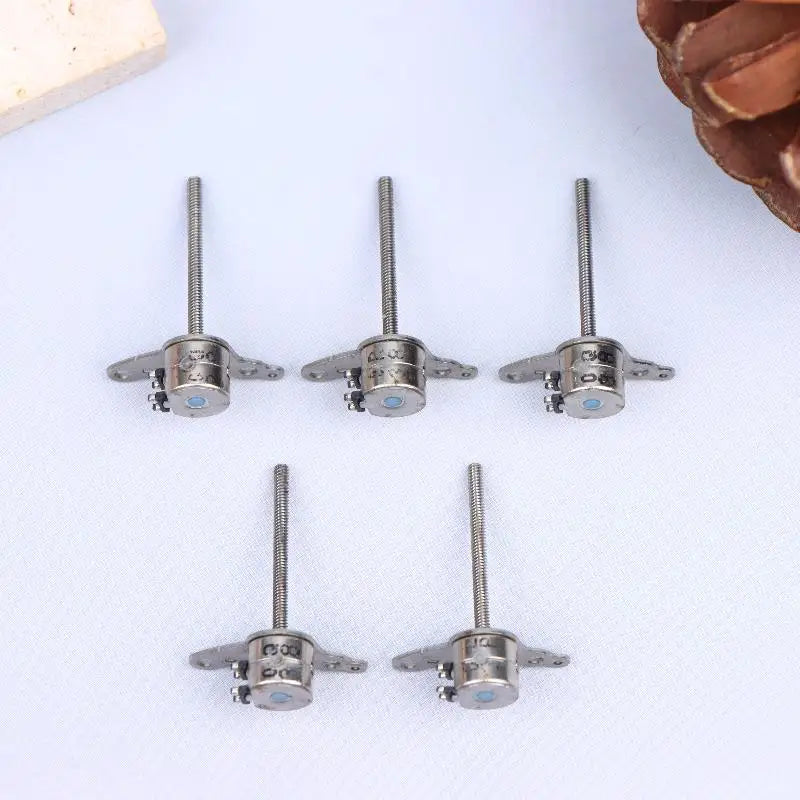 Micro 2 Phase Stepper Motor 6mm 4 Wire Adjustable Long Shaft For Optical Instrument Motorized Adjustment Peaceful Pleasures Health and Wellness 5Pcs
