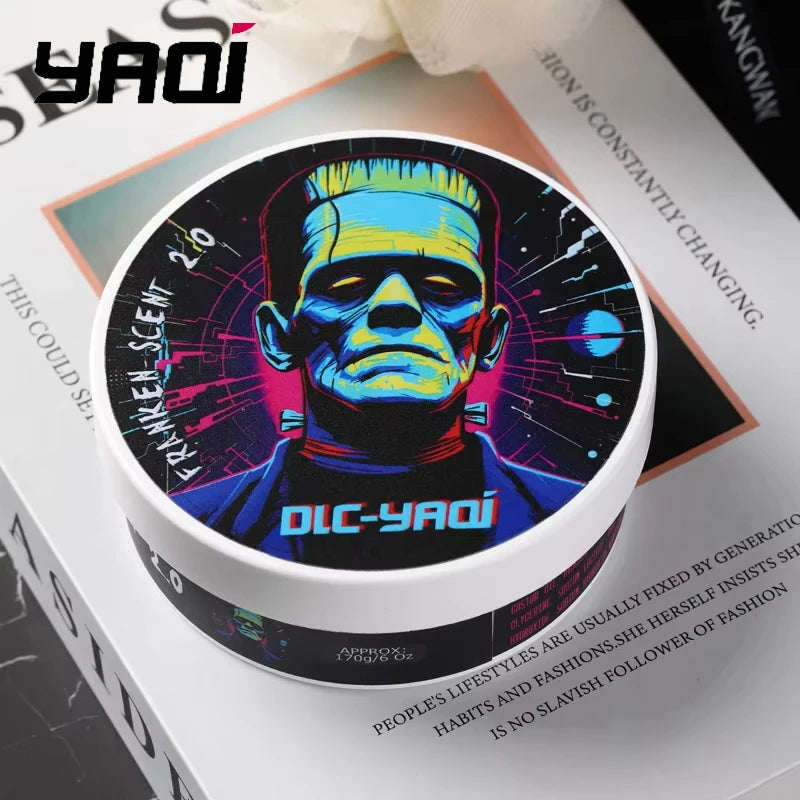 2026 Flash Sale YAQI Franken Scent 2.0 Artisan Shaving Soap for Men 170g Luxury Pure Badger Shave Cream Beard Grooming Essential Peaceful Pleasures Health and Wellness