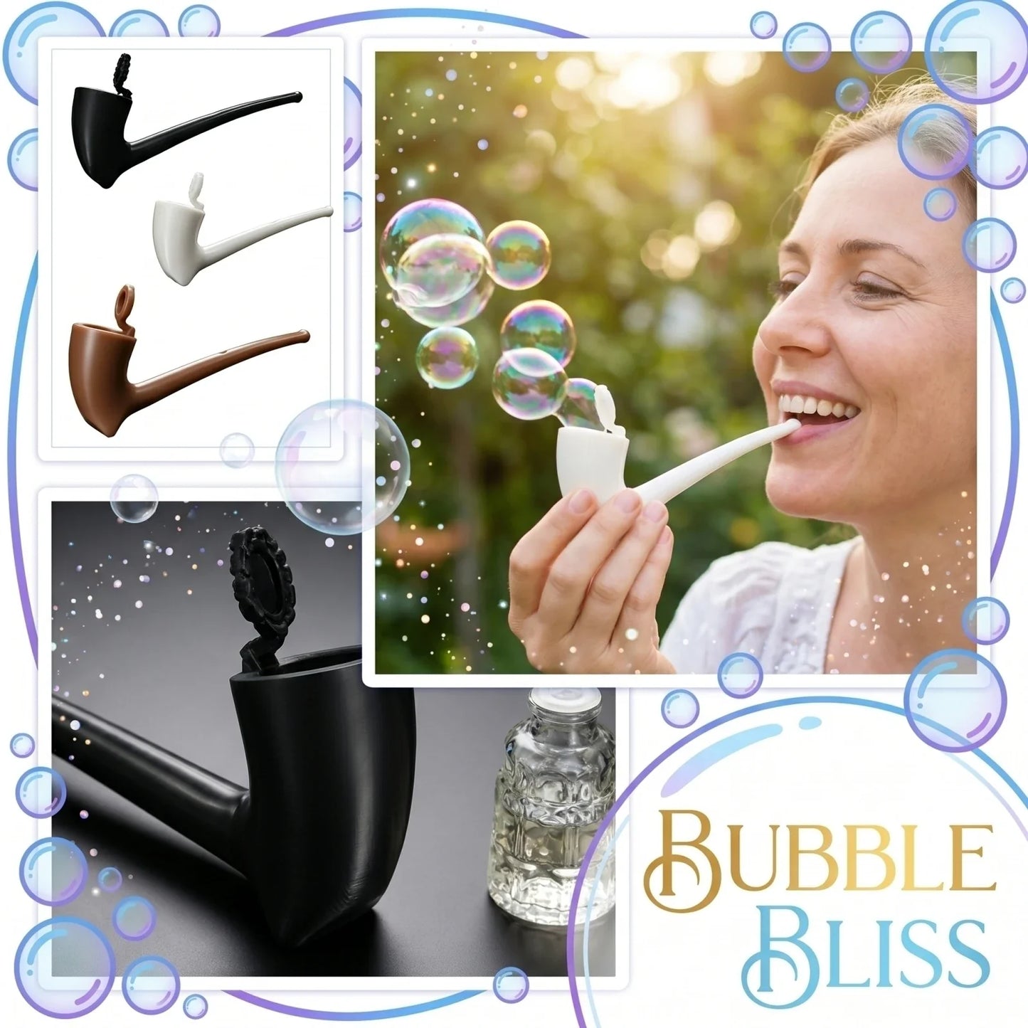Wizard Pipe Bubble Maker – Retro Novelty Gift for Adults
