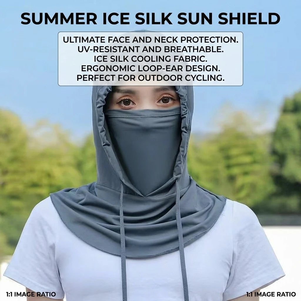Ice Silk Sun Protections Mask For Women UV Protections Breathable Neck Cover Ear Hook Design Peaceful Pleasures Health and Wellness