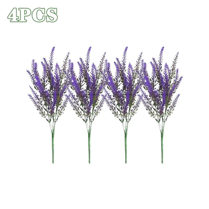 UV Resistant Lavender Artificial Flowers | Outdoor Garden Decor