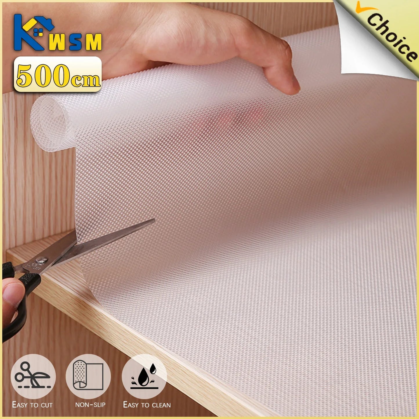 5m Non-Slip EVA Drawer Liner – Waterproof Shelf & Cabinet Mat