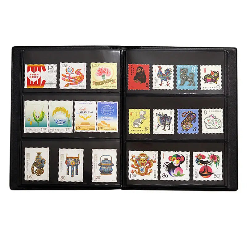 Stamp Collecting Album Binder Banknote Storage Book High End Collection Organizer for Philately Currency Collectors Peaceful Pleasures Health and Wellness