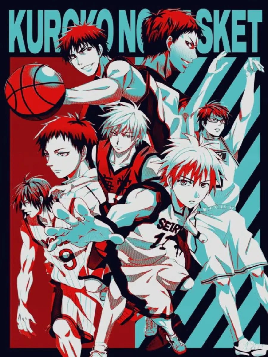 Kuroko No Basket Anime Canvas Wall Art Minimalist Poster