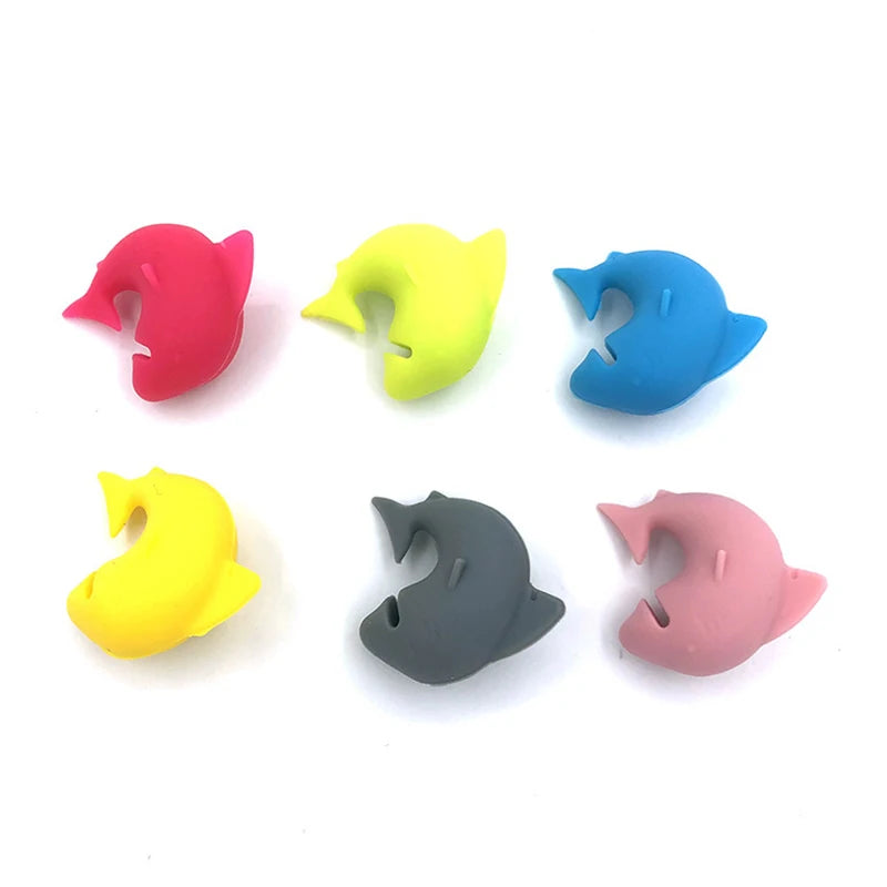 Silicone Wine Glass Markers & Drink Charms – 6 Pack