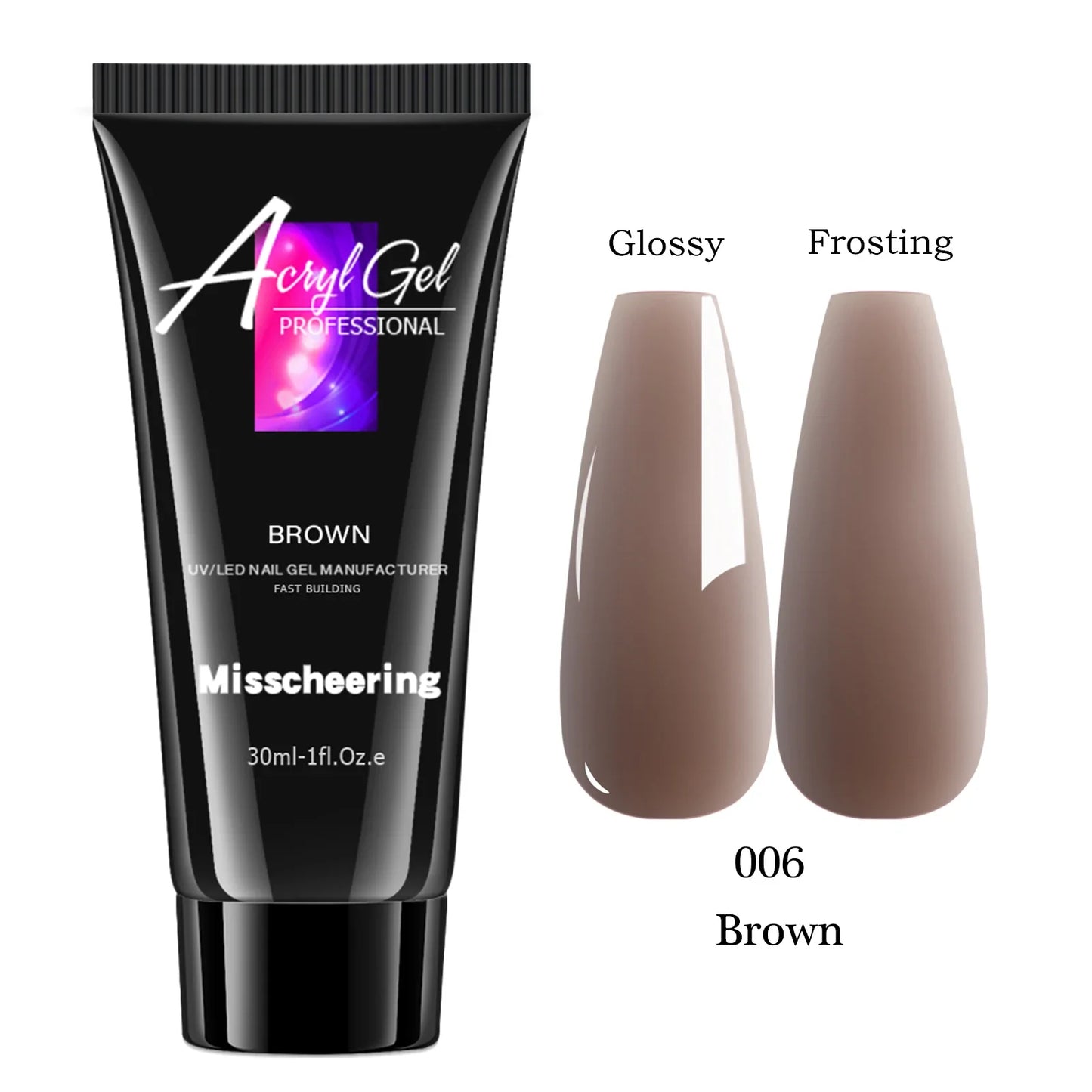 30ml Poly Nail Extension Gel UV/LED Builder – Solid Color