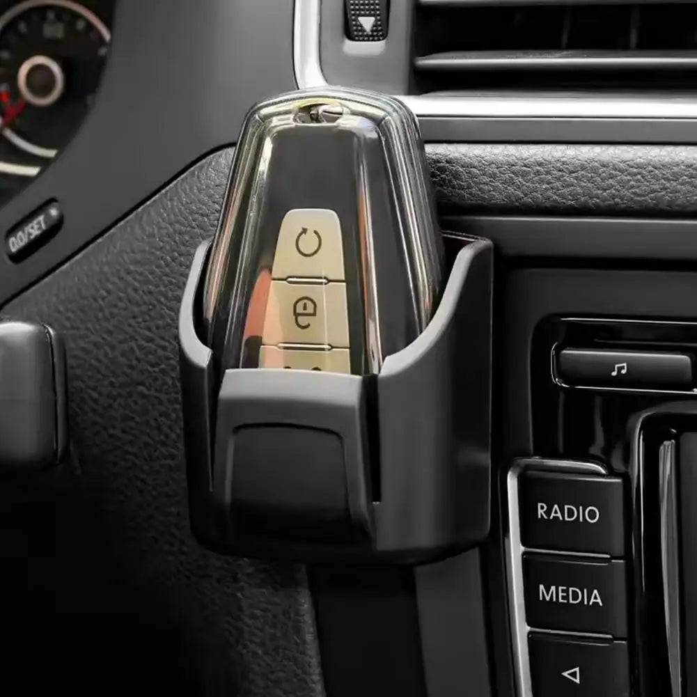 Universal Car Key Holder Clip & Dashboard Organizer Storage